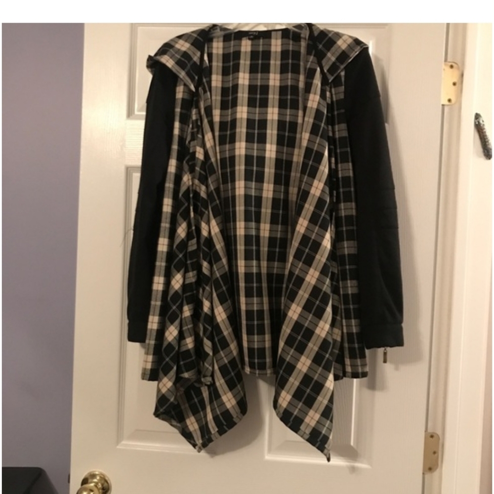 Black and tan casual jacket